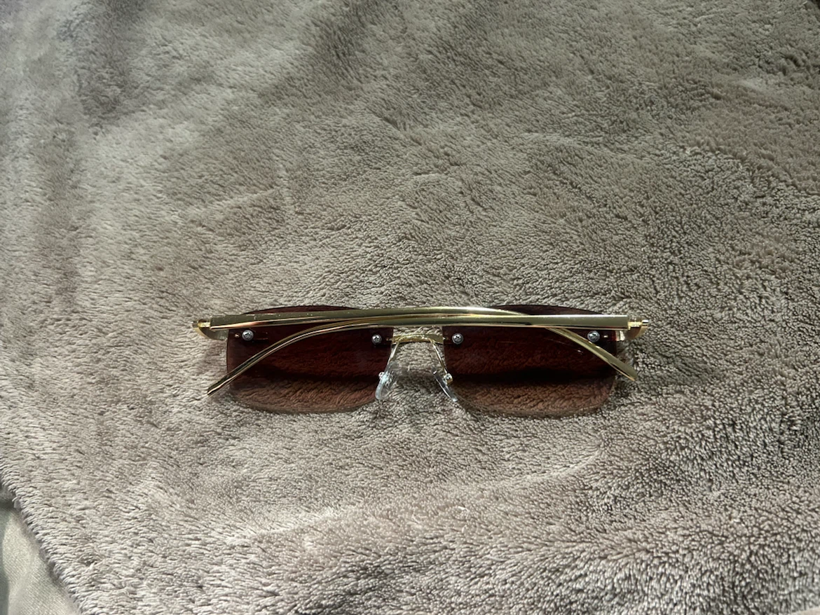 Rimless Gradient Sunglasses Cartier panther style - photo 5