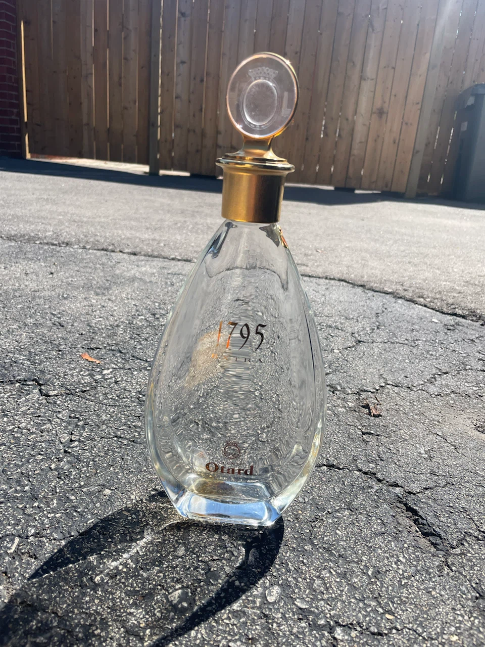 Otard 1795 Extra Cognac Decanter Empty Bottle