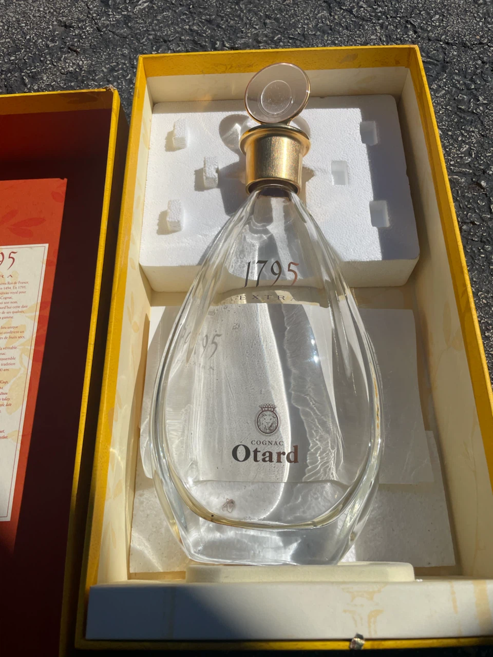 Otard 1795 Extra Cognac Decanter Empty Bottle - photo 2