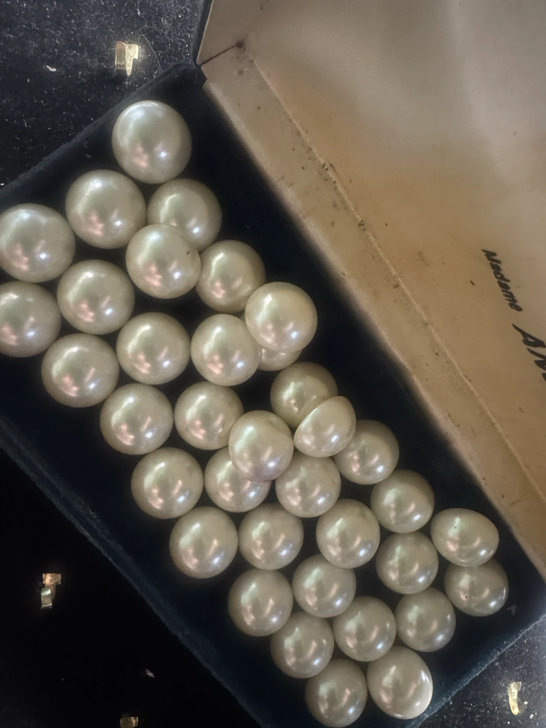 Vintage Faux  Pearl cabochons 36pcs - photo 2