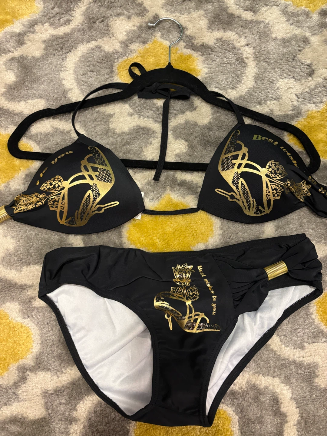 Black and Gold Bikini - photo 5