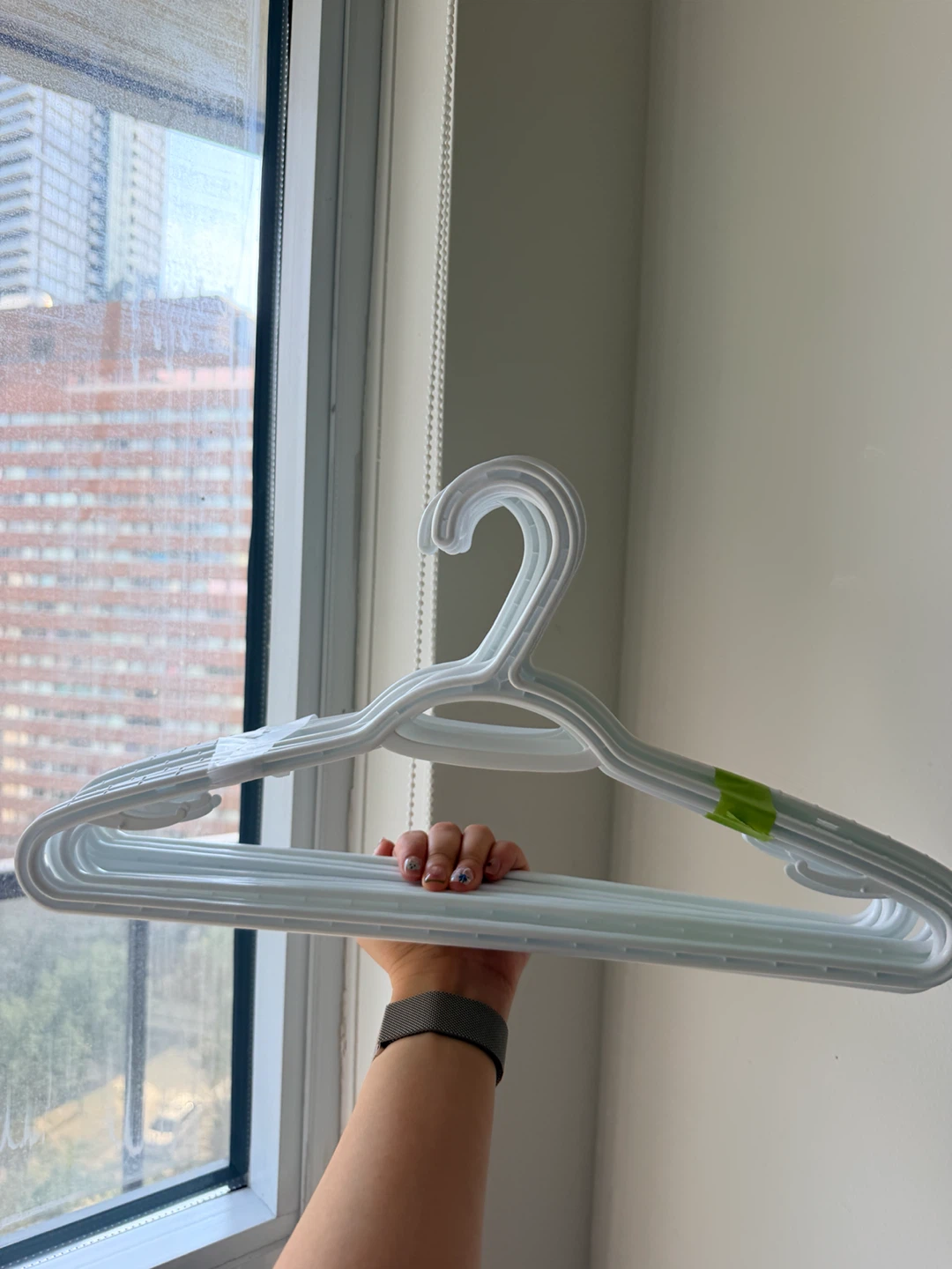 White Plastic Clothes Hangers