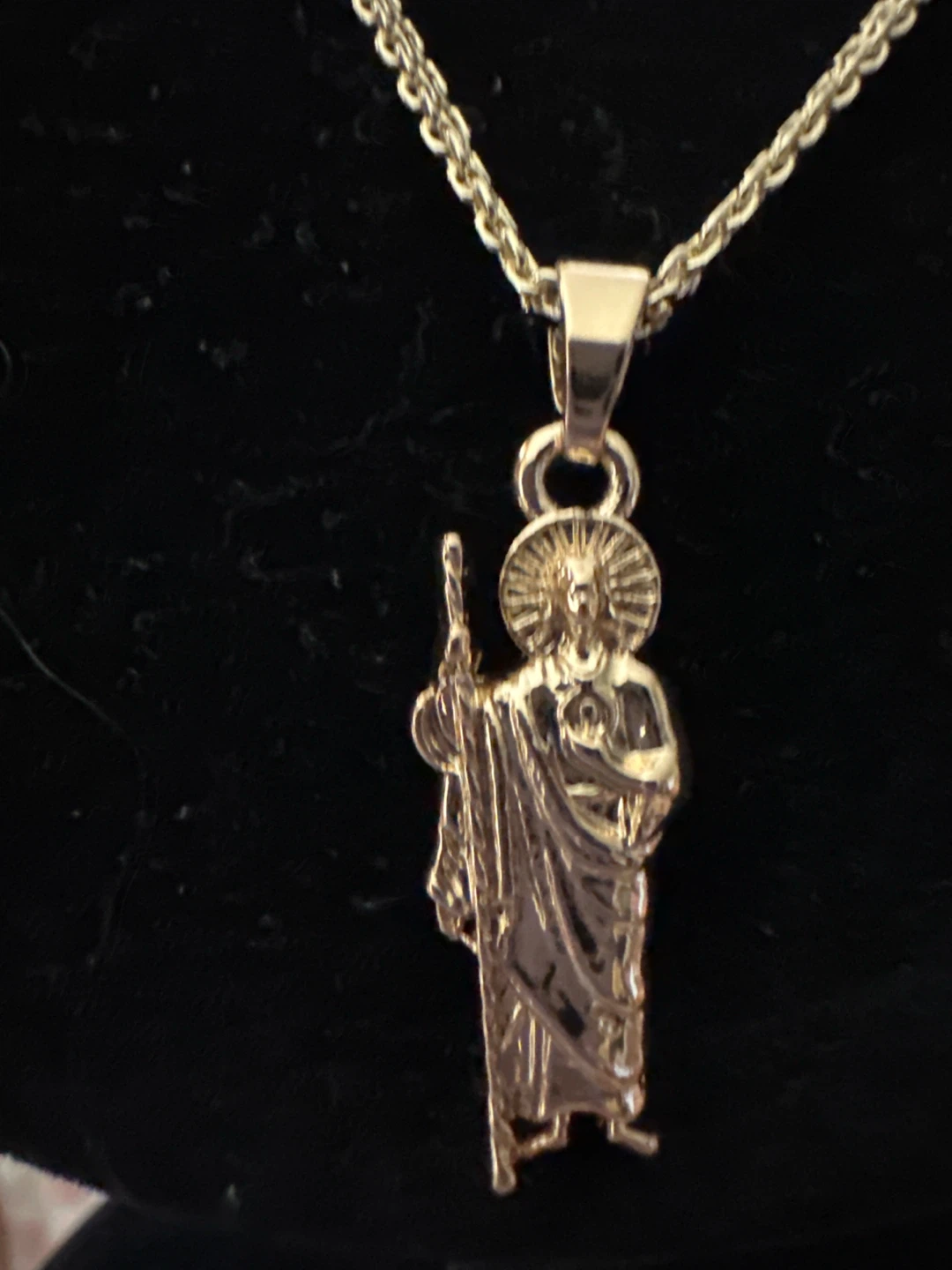 14kGold laminated St Jude Pendant Necklace - photo 2