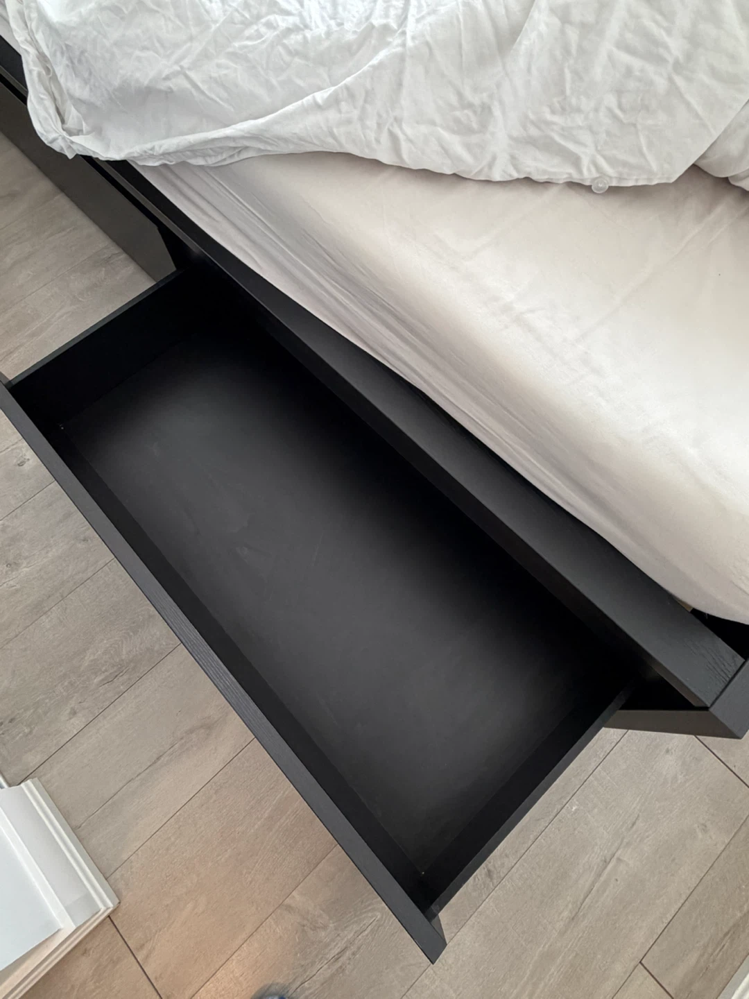 IKEA MALM Queen Bed with 4 Storage Boxes + Mattress - photo 3