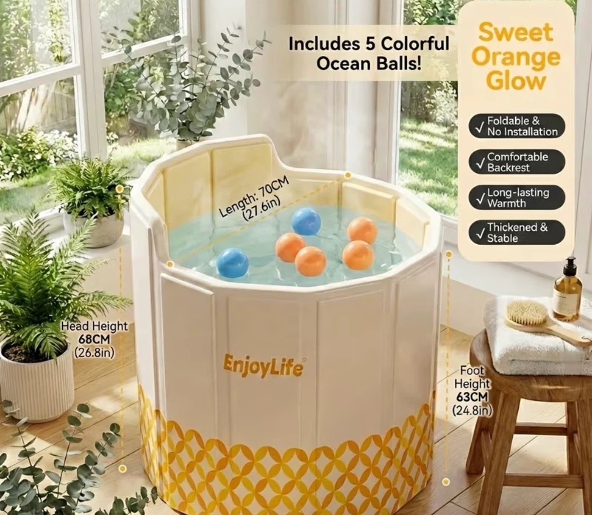 EnjoyLife Foldable Bathtub - L - photo 2