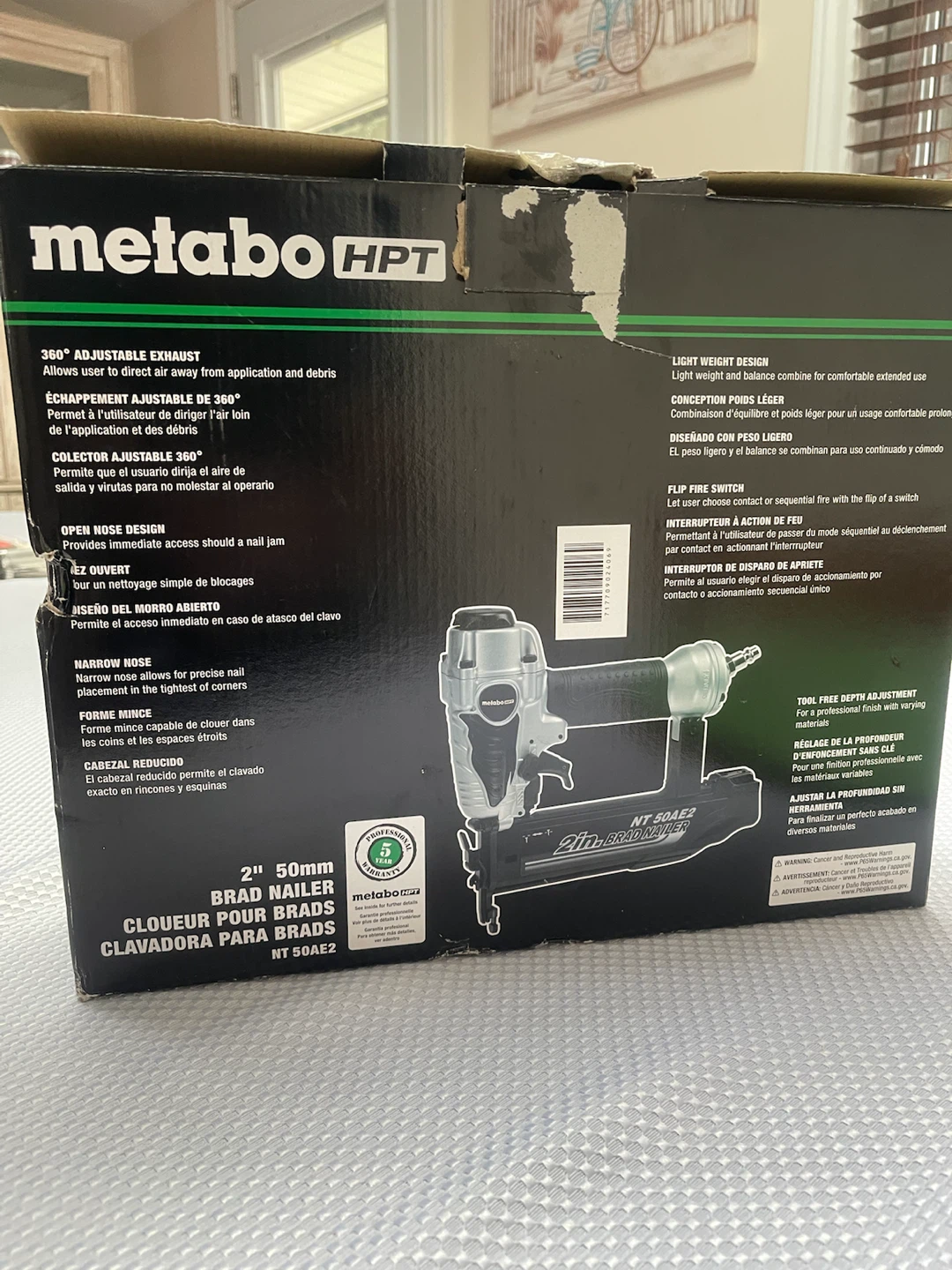 Metabo HPT NT50AE2 2" Brad Nailer - photo 3