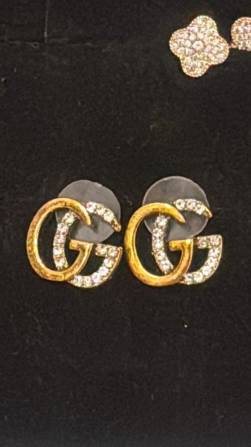Gucci GG Earrings with Crystals