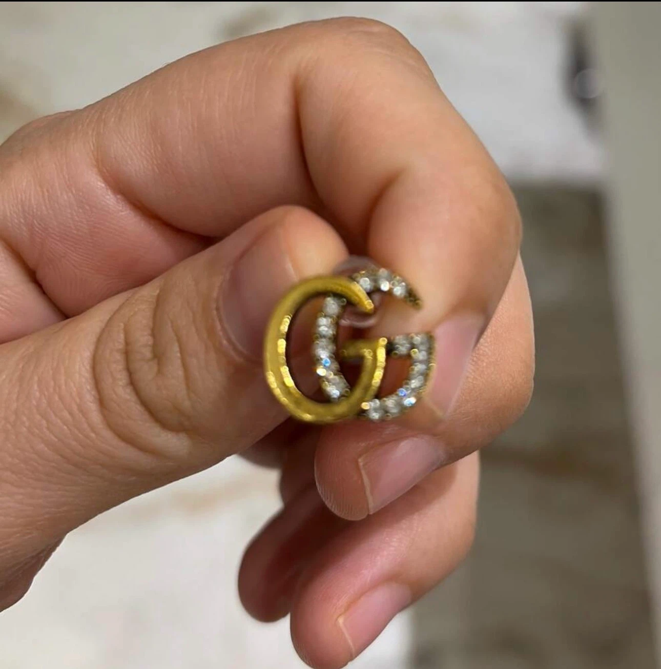 Gucci GG Earrings with Crystals - photo 2