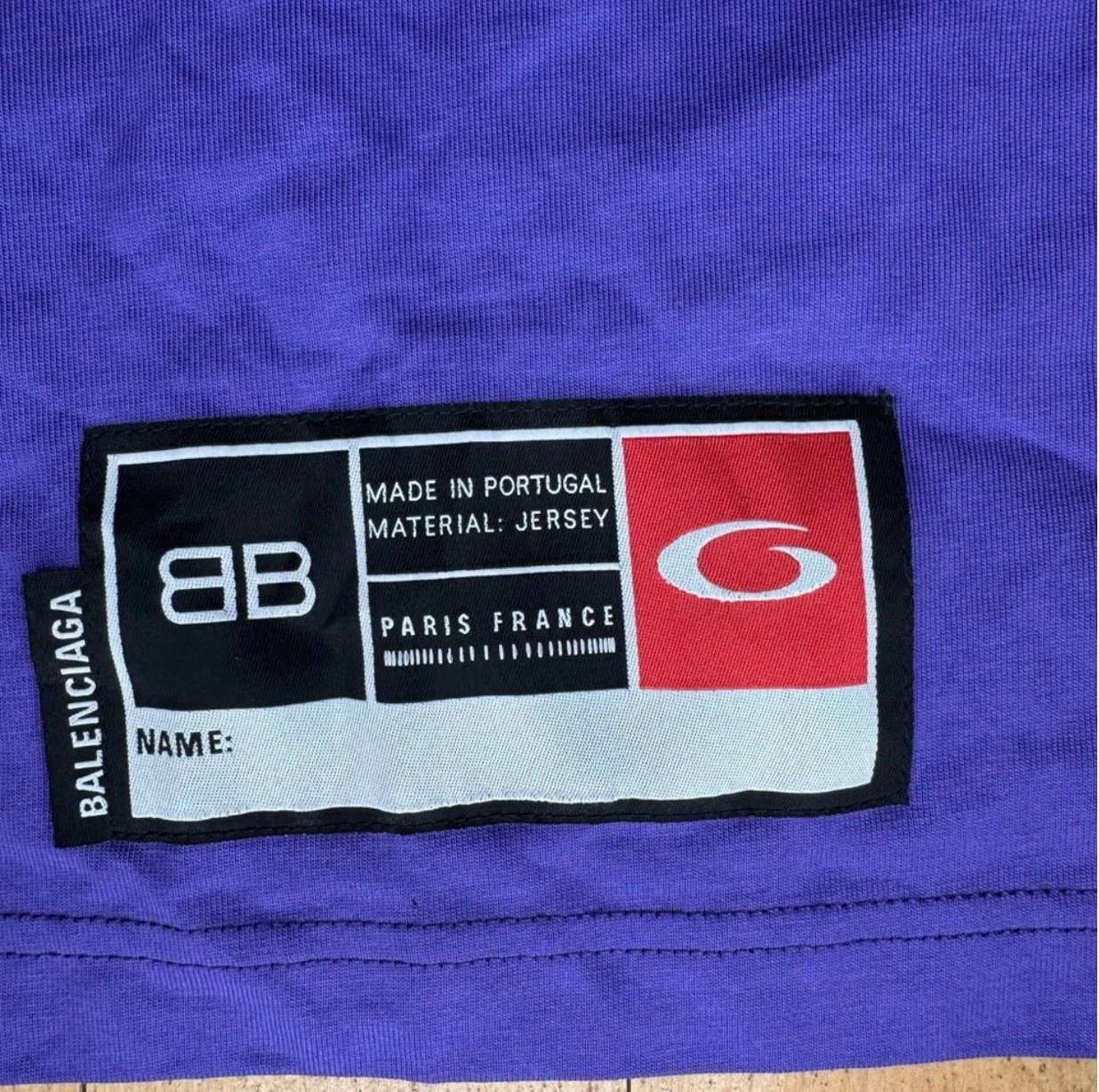 Balenciaga Purple Jersey T-Shirt Size Medium - photo 4