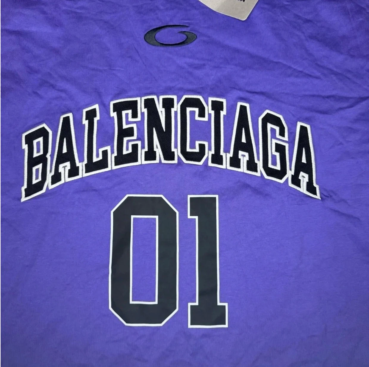 Balenciaga Purple Jersey T-Shirt Size Medium - photo 5