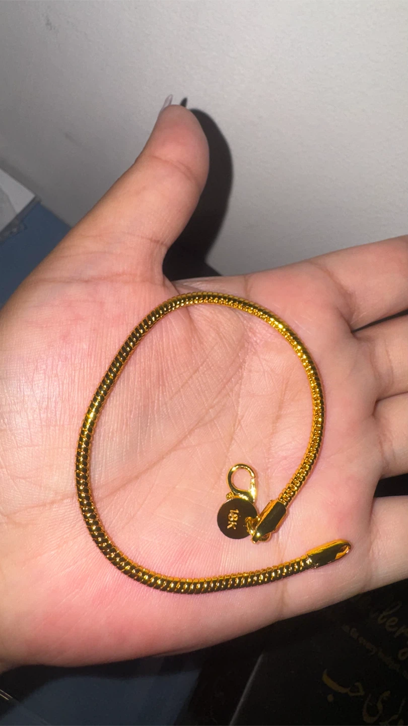 Gold Tone Snake Chain Bracelet - photo 2