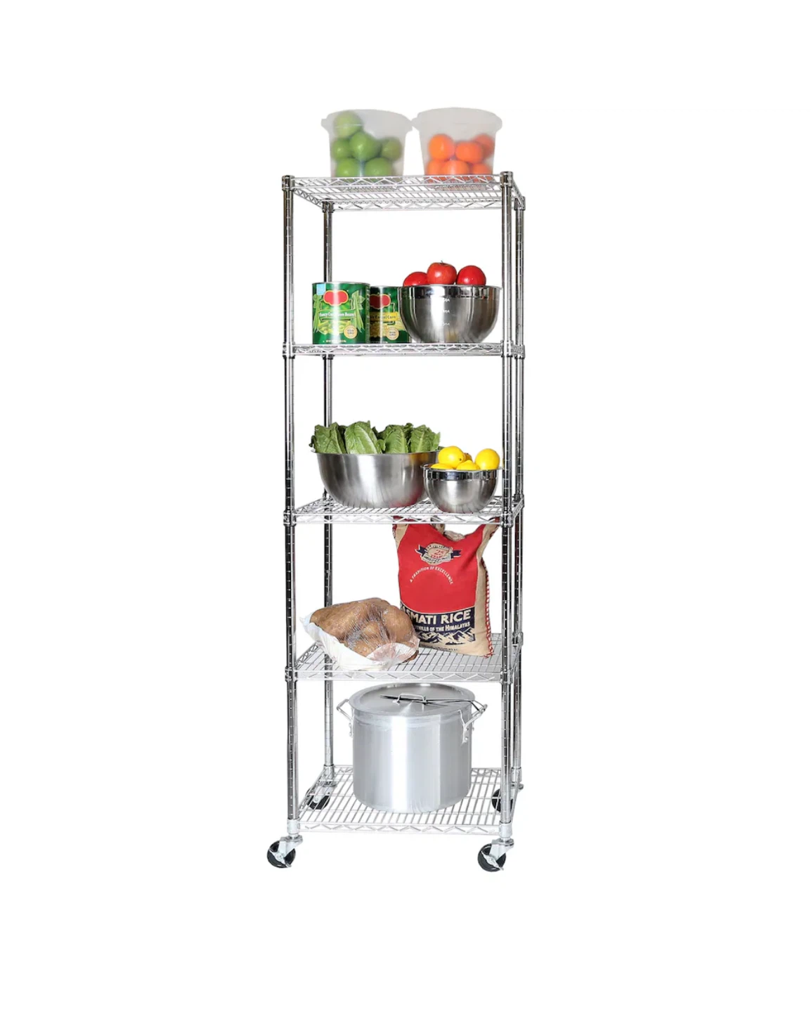 Commercial Grade Steel Wire Shelving with Wheels - photo 2