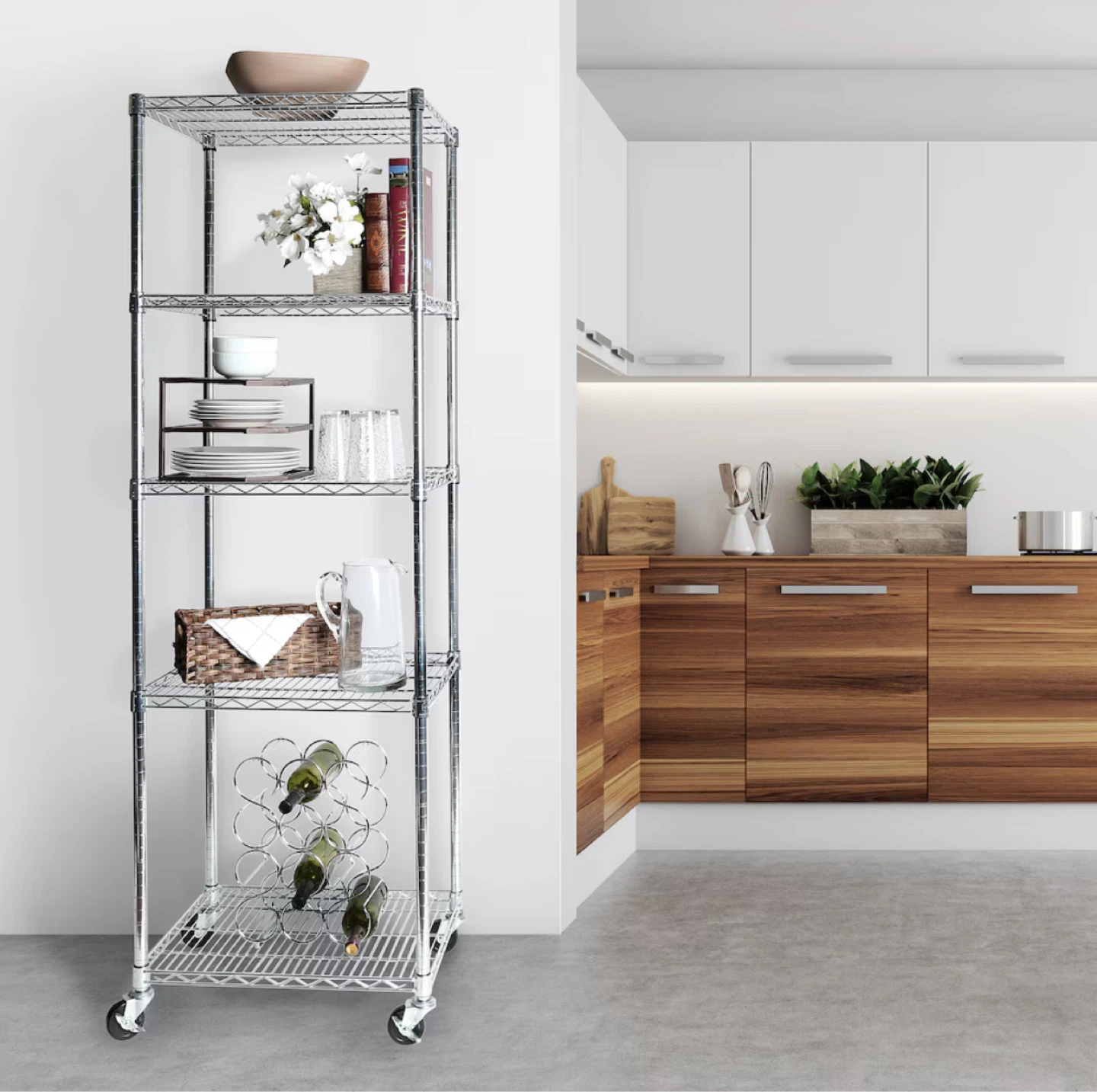 Commercial Grade Steel Wire Shelving with Wheels - photo 3