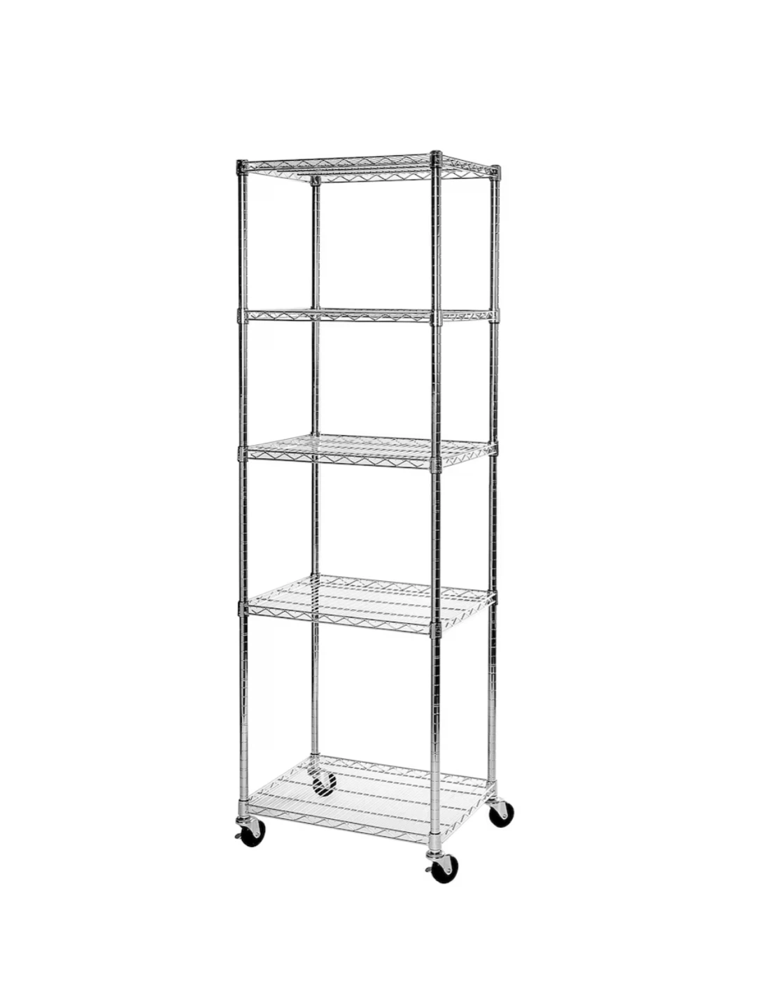 Commercial Grade Steel Wire Shelving with Wheels