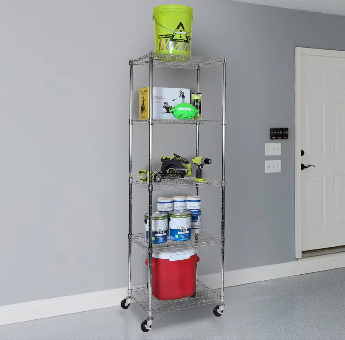 Commercial Grade Steel Wire Shelving with Wheels - photo 4