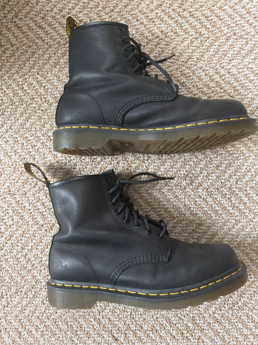 Dr Martens 1460 Black Leather 8 Eye Boots Mens 9 Womens 10 - photo 3