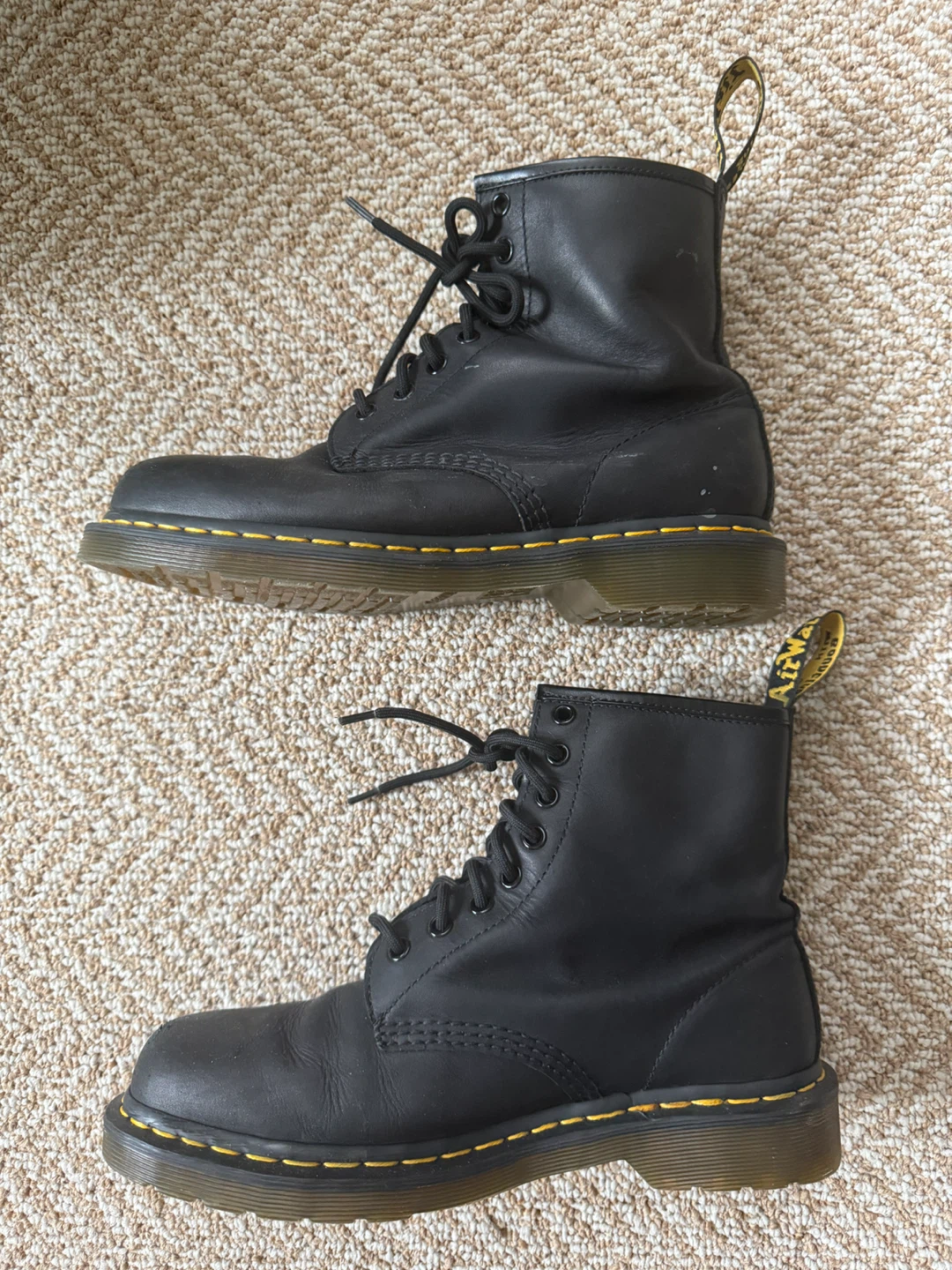 Dr Martens 1460 Black Leather 8 Eye Boots Mens 9 Womens 10 - photo 4