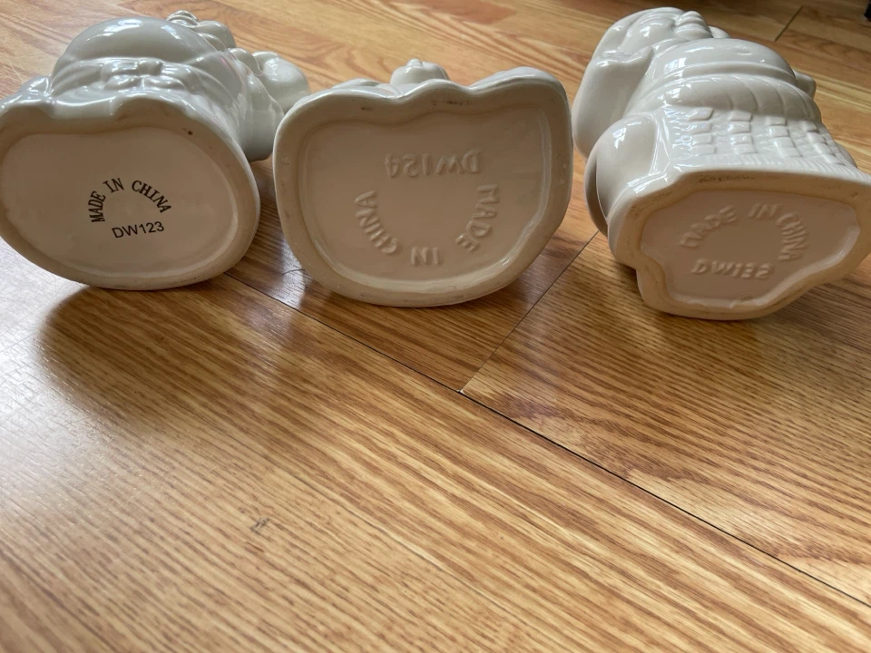Set of 3 Ceramic Figurines drink tiki mugs - photo 2