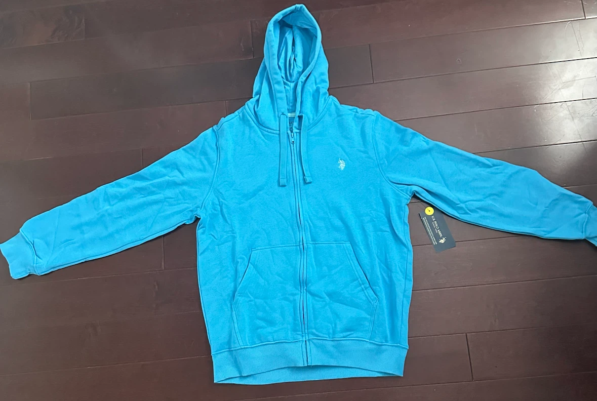 Men’s Medium U.S. Polo Assn. Zip-Up Hoodie