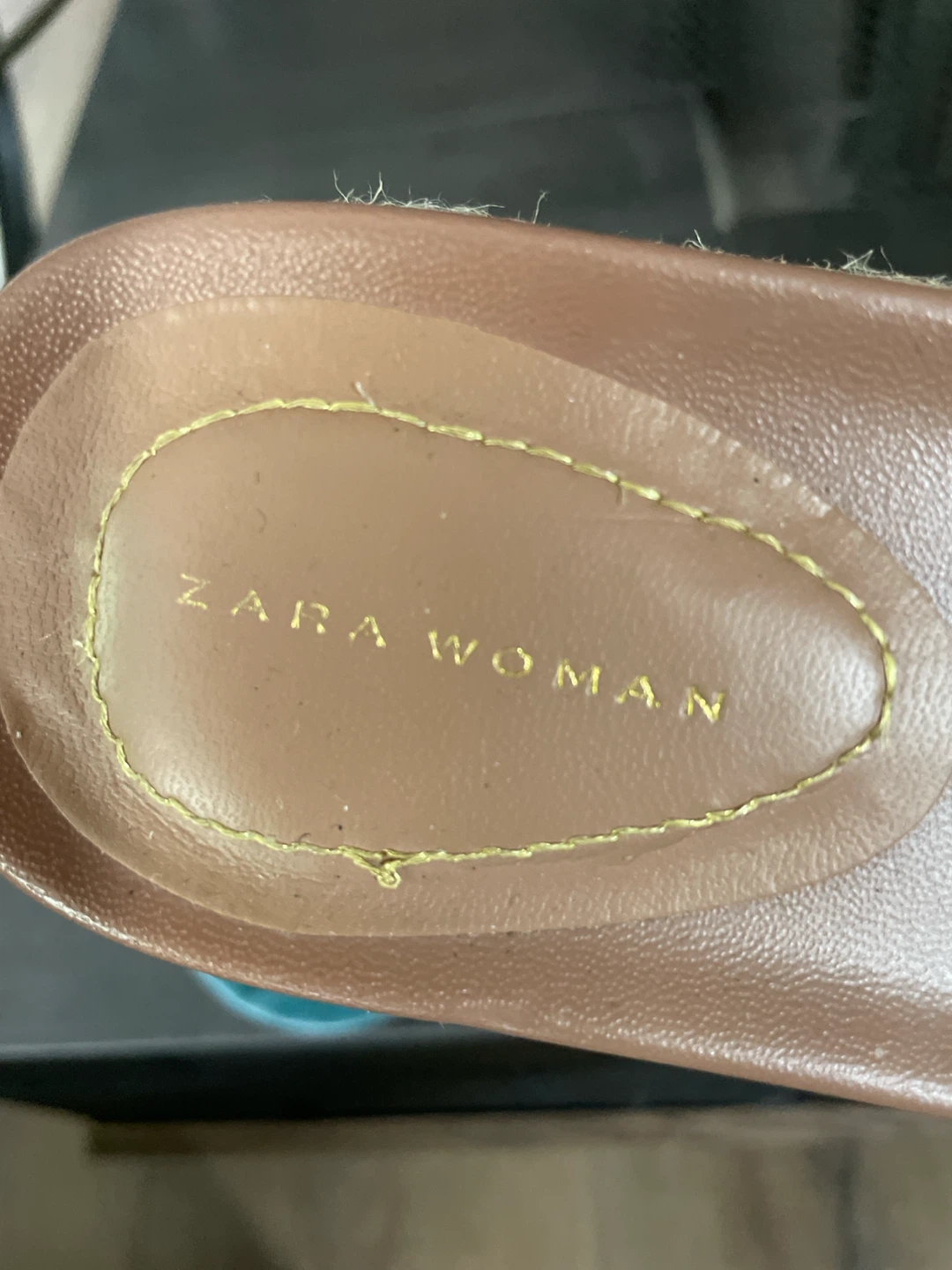 ZARA WOMAN Teal Velvet Knot Slides Espadrille Sandals - photo 4