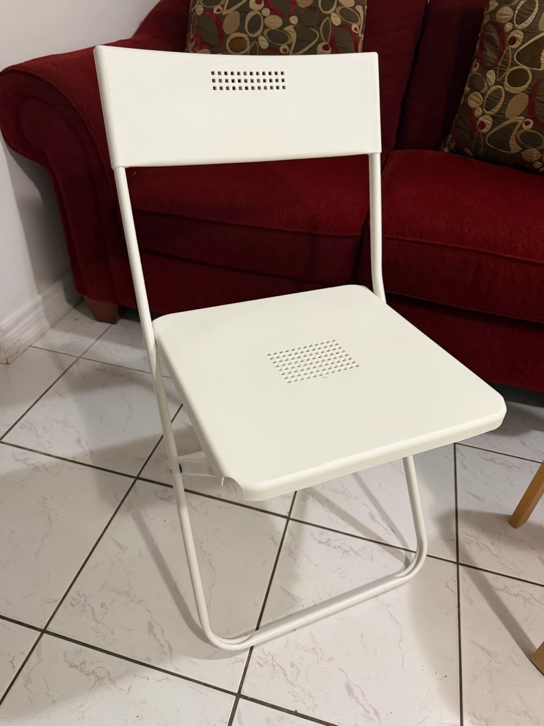 White Folding Chair