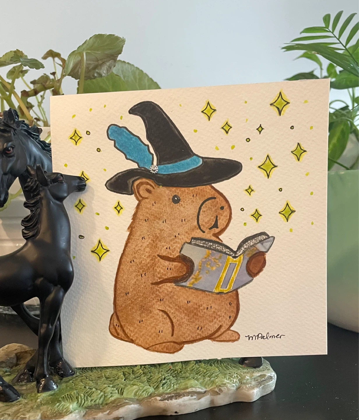 Watercolor Cute Capybara Paintings - photo 2