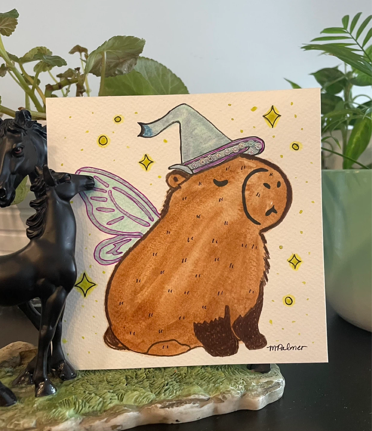 Watercolor Cute Capybara Paintings - photo 5