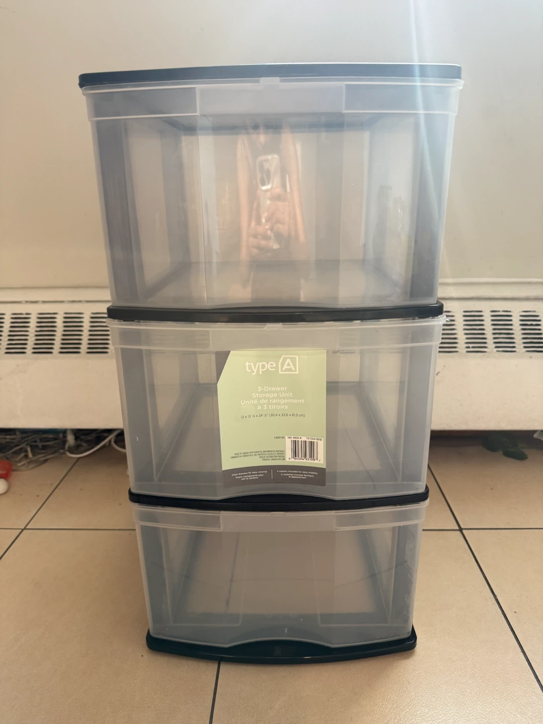 Type A 3-Drawer Storage Unit