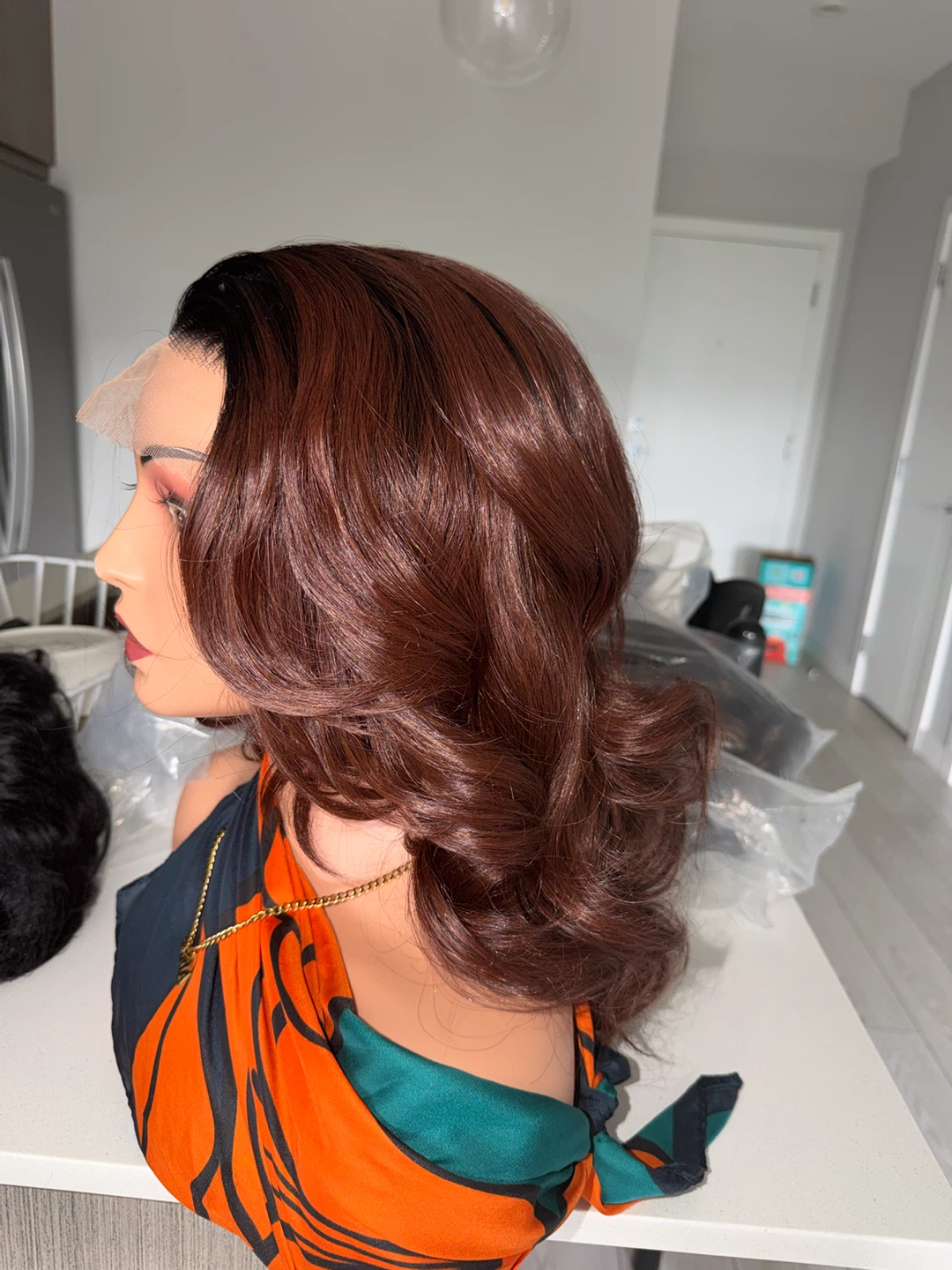 Brown Wavy Lace Front Wig