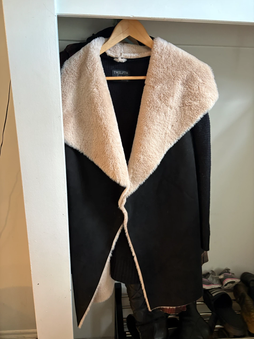 Twelfth Love Faux Fur Lined Cardigan