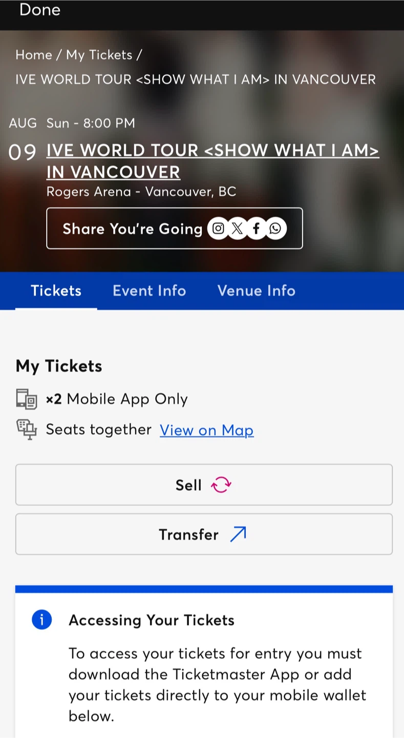 IVE WORLD TOUR <SHOW WHAT I AM> Tickets - Vancouver