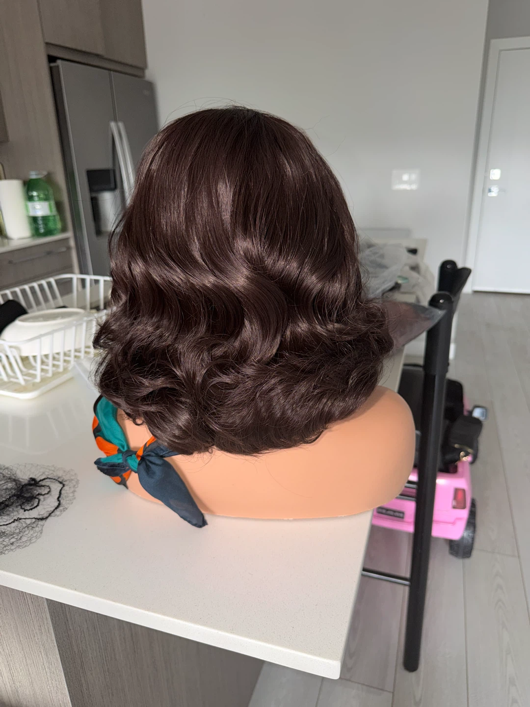 Brown Wavy Bob Wig - photo 2