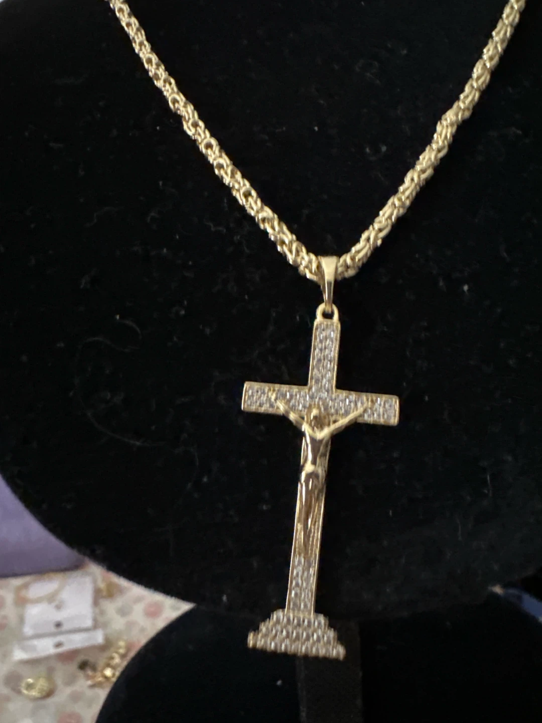14kGold laminatedJesus Crucifix Necklace - photo 2