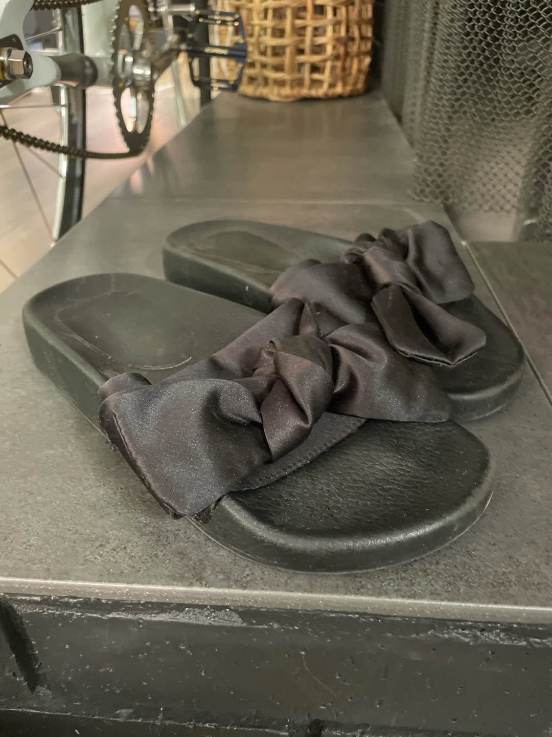 TOPSHOP Slide Sandals with Bow Detail - photo 2