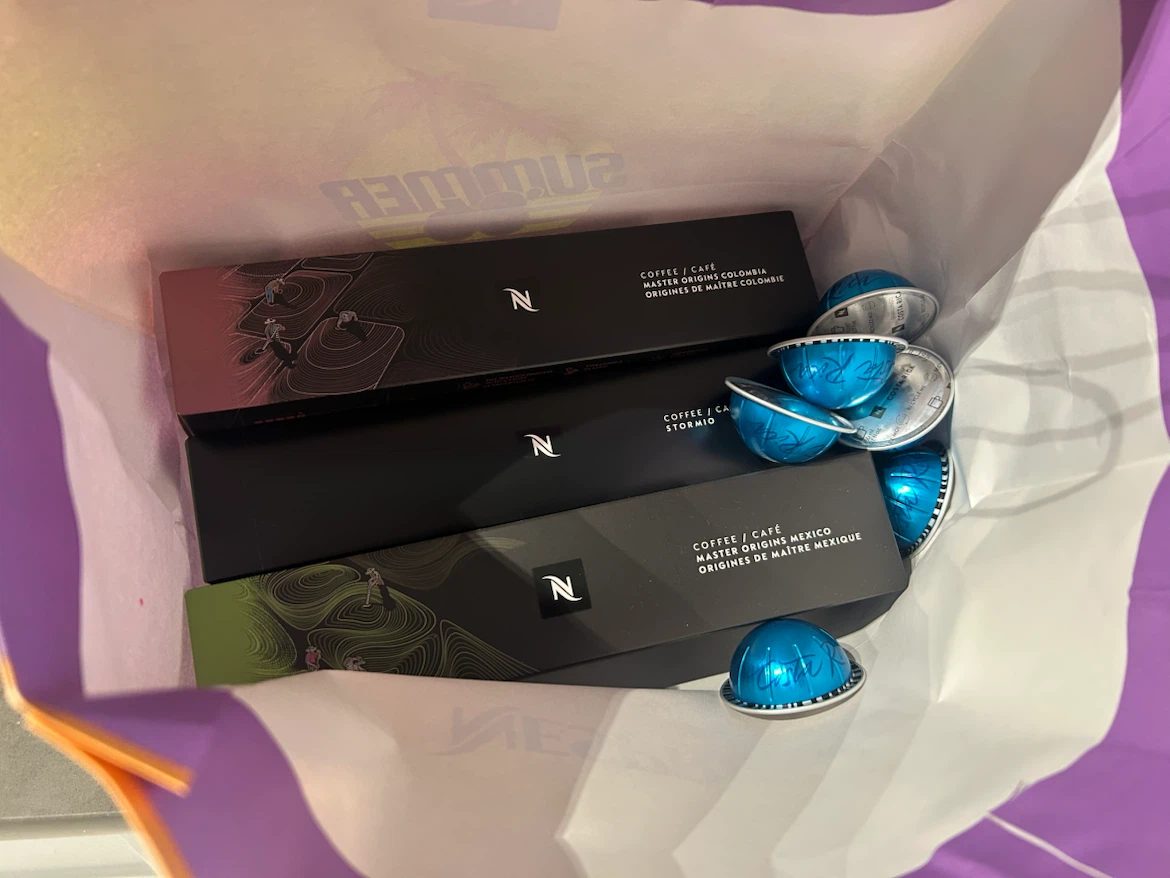 Nespresso Coffee Pod Holder & Capsules