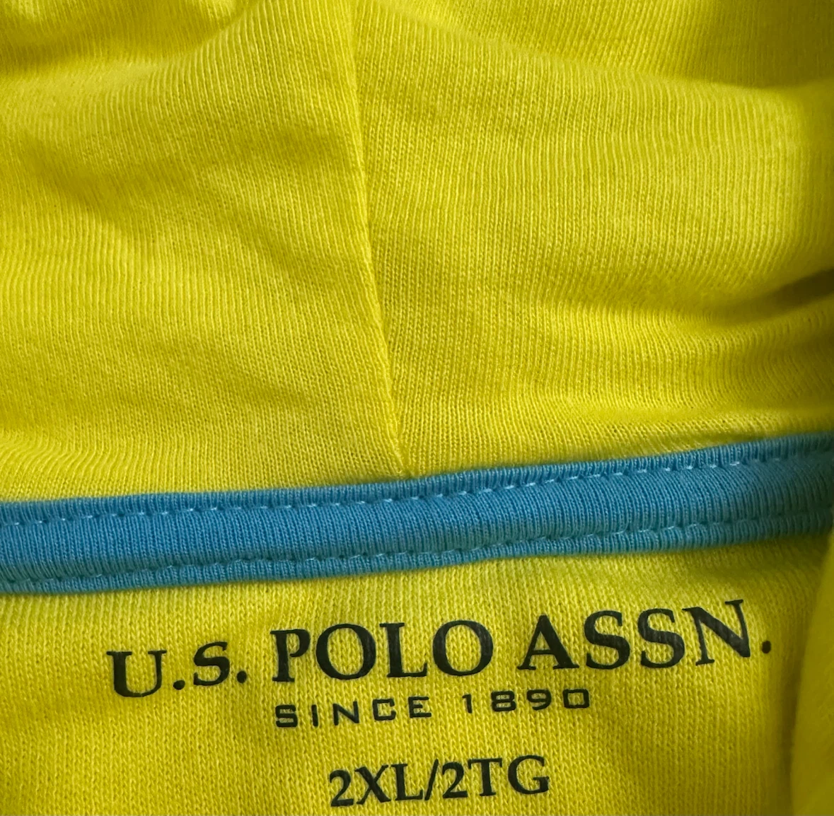 U.S. Polo Assn. Zip-Up Hoodie - Bright Yellow - 2XL - photo 2
