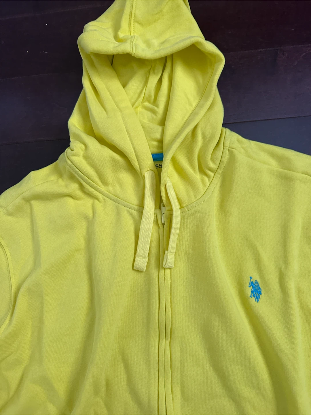 U.S. Polo Assn. Zip-Up Hoodie - Bright Yellow - 2XL - photo 3