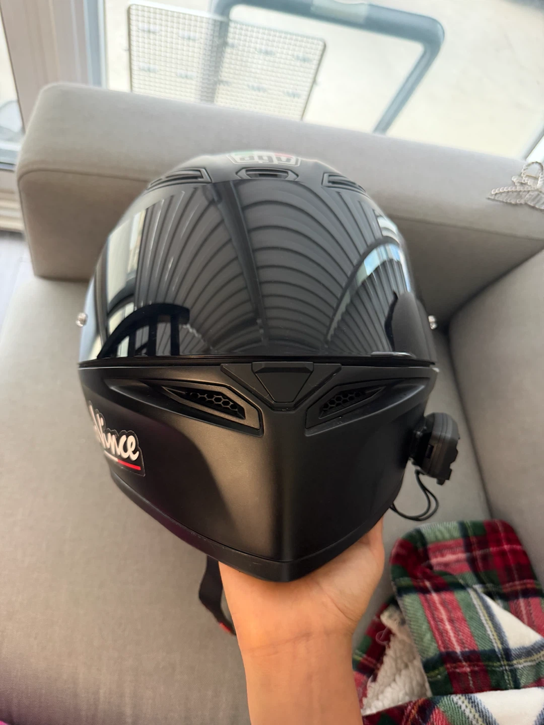 AGV Motorcycle Helmet with Cardo Bluetooth