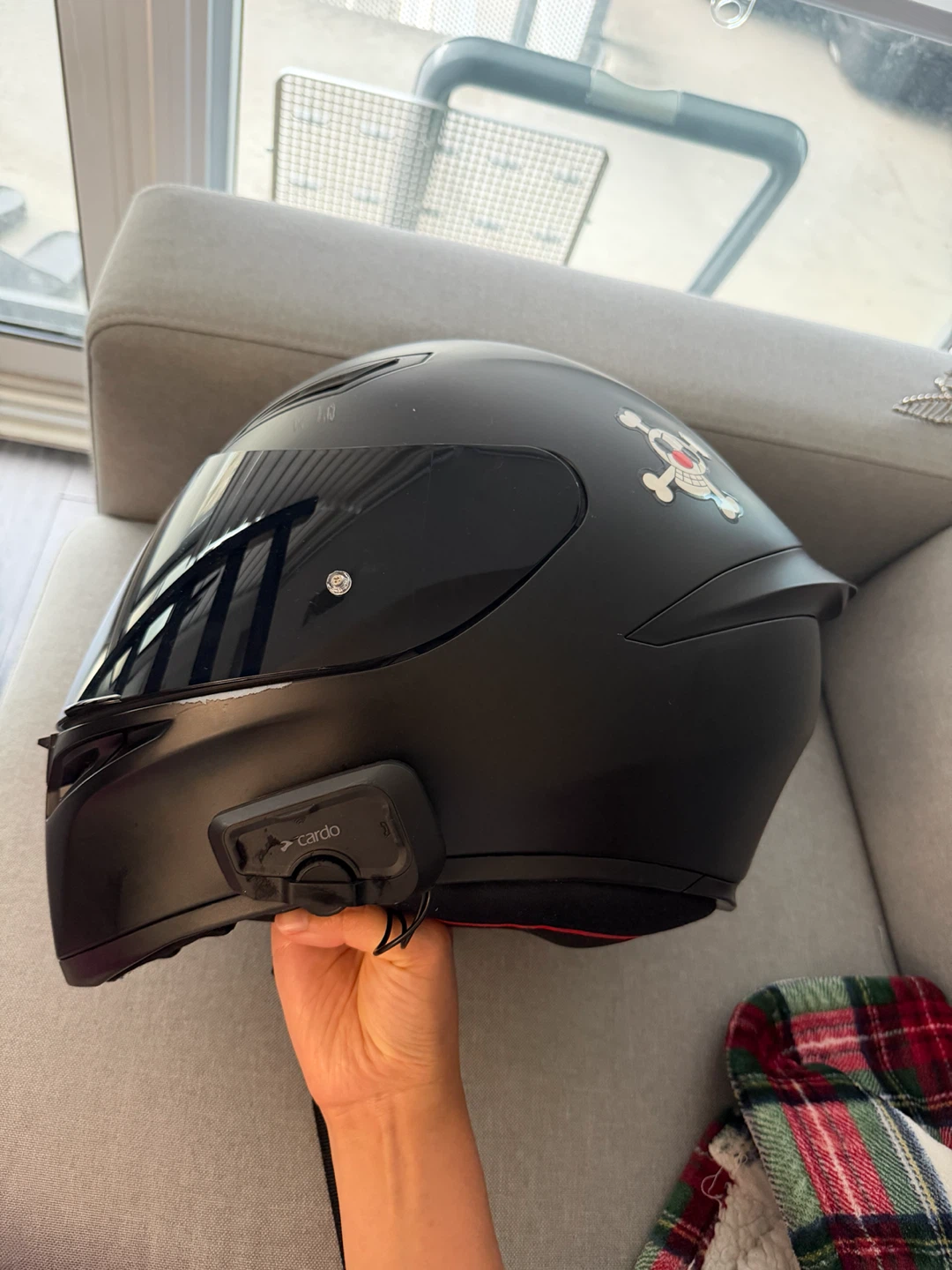 AGV Motorcycle Helmet with Cardo Bluetooth - photo 2