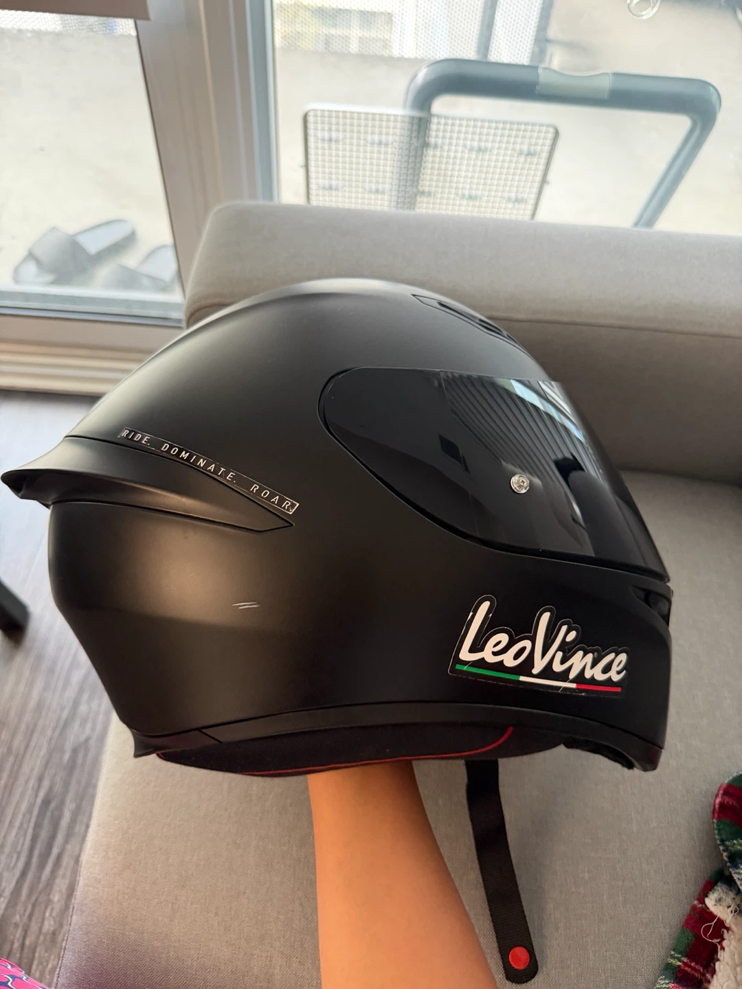 AGV Motorcycle Helmet with Cardo Bluetooth - photo 4