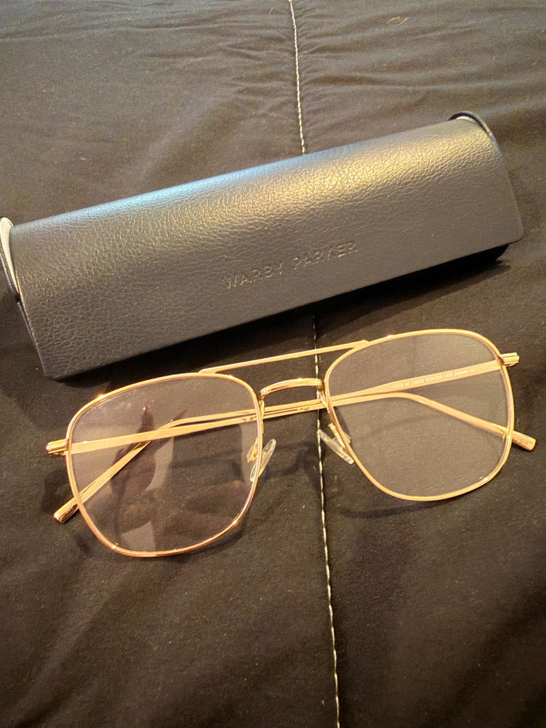 Warby Parker Rose Gold Aviator Glasses - photo 2