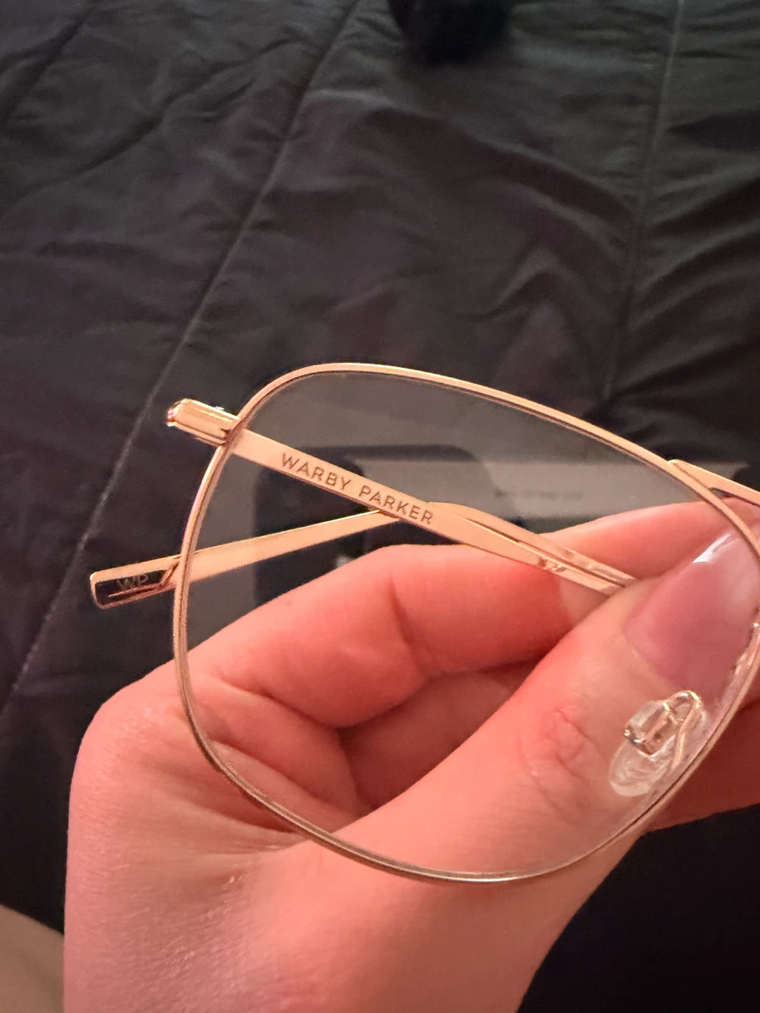 Warby Parker Rose Gold Aviator Glasses - photo 4
