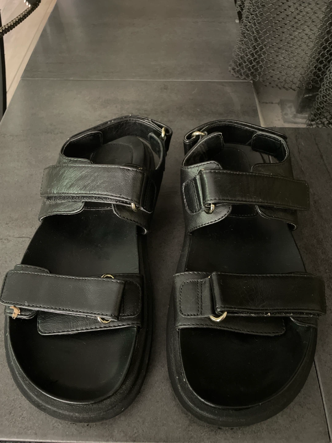 ZARA Leather Chunky Sandals - photo 2