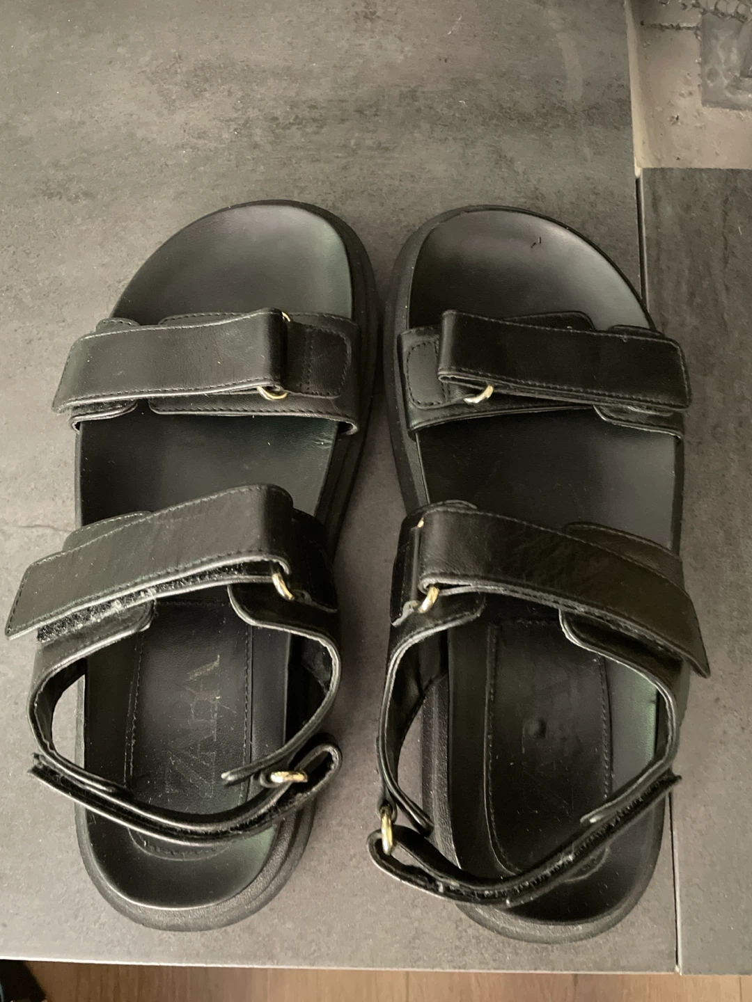 ZARA Leather Chunky Sandals - photo 5