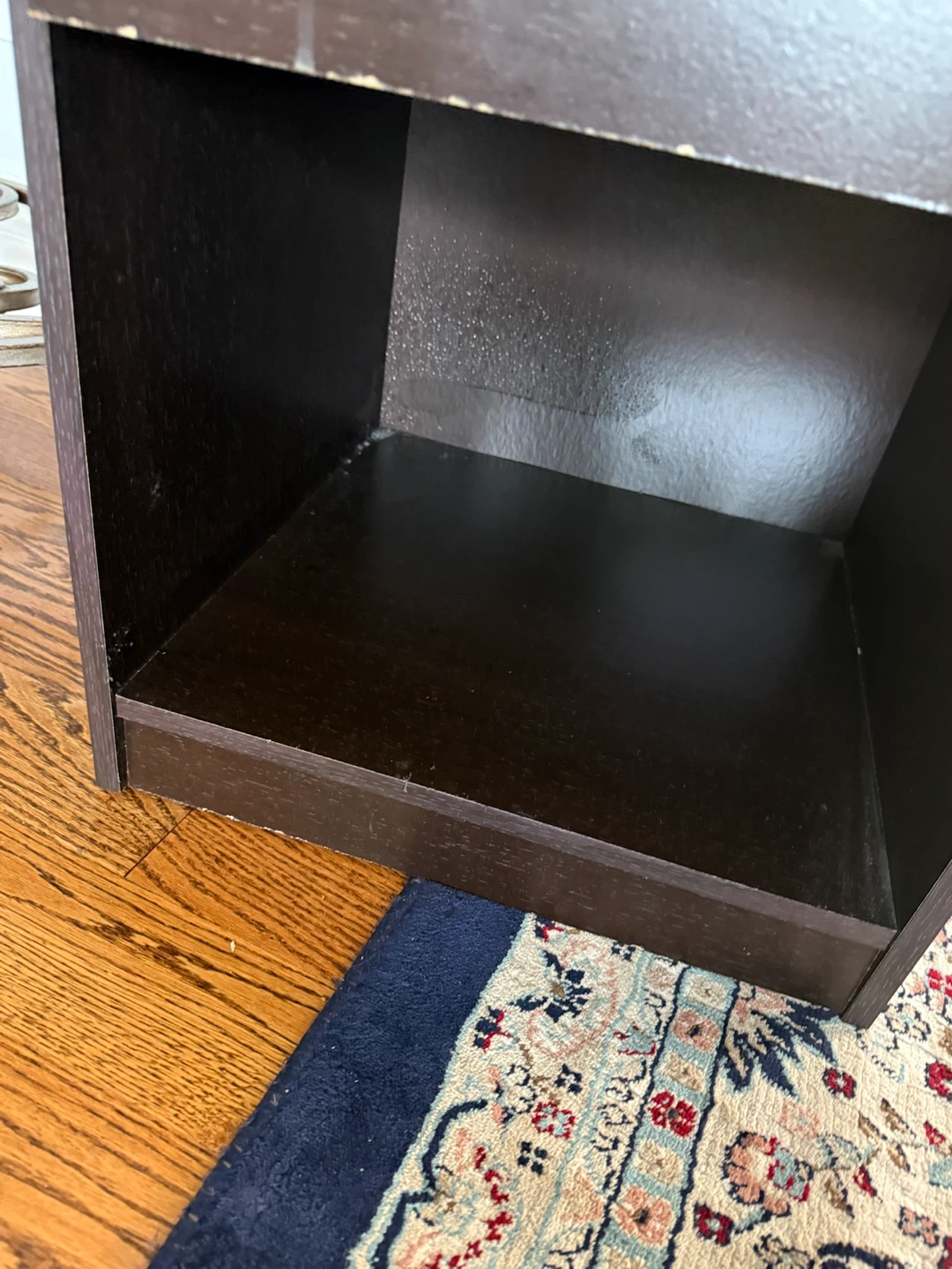 Dark Brown Nightstand with Drawer - photo 5