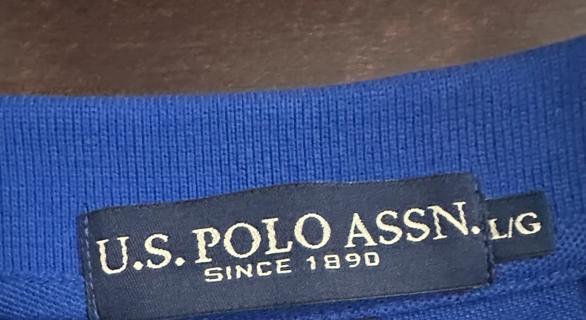 U.S. Polo Assn. Men's Blue Polo Shirt - Size L - photo 2