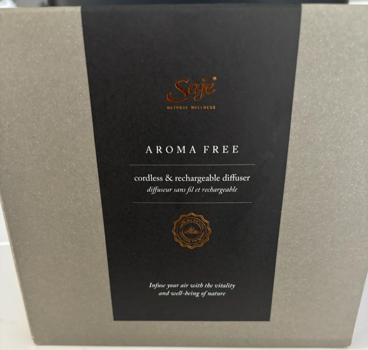 New Saje Aroma Free Cordless & Rechargeable Diffuser