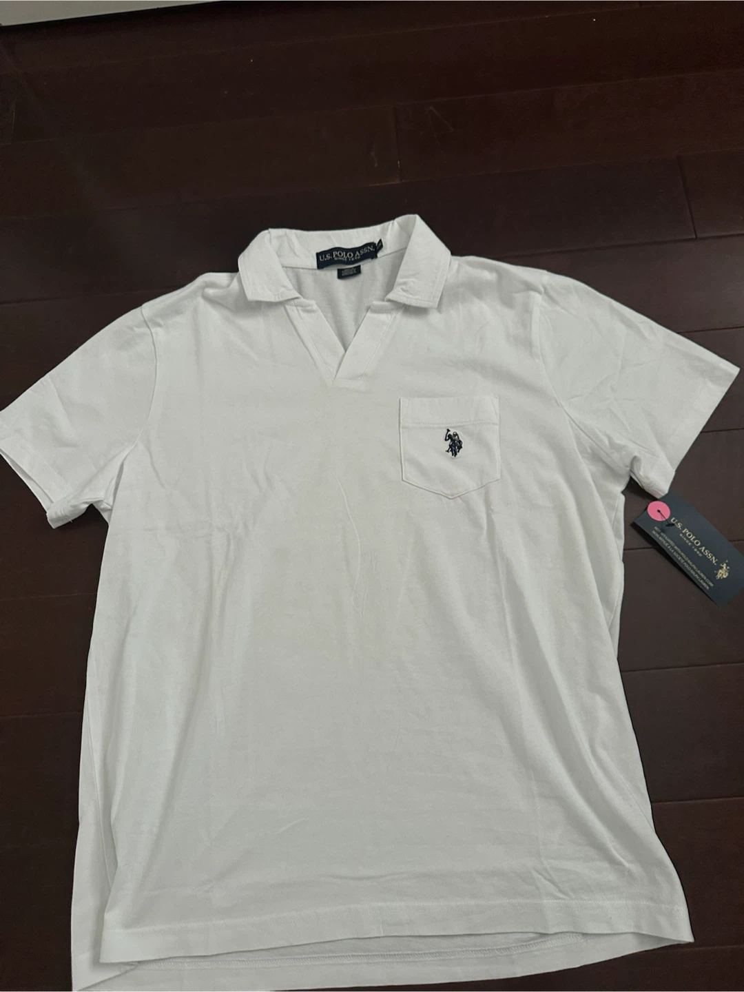 U.S. Polo Assn. White Short Sleeve Polo Shirt