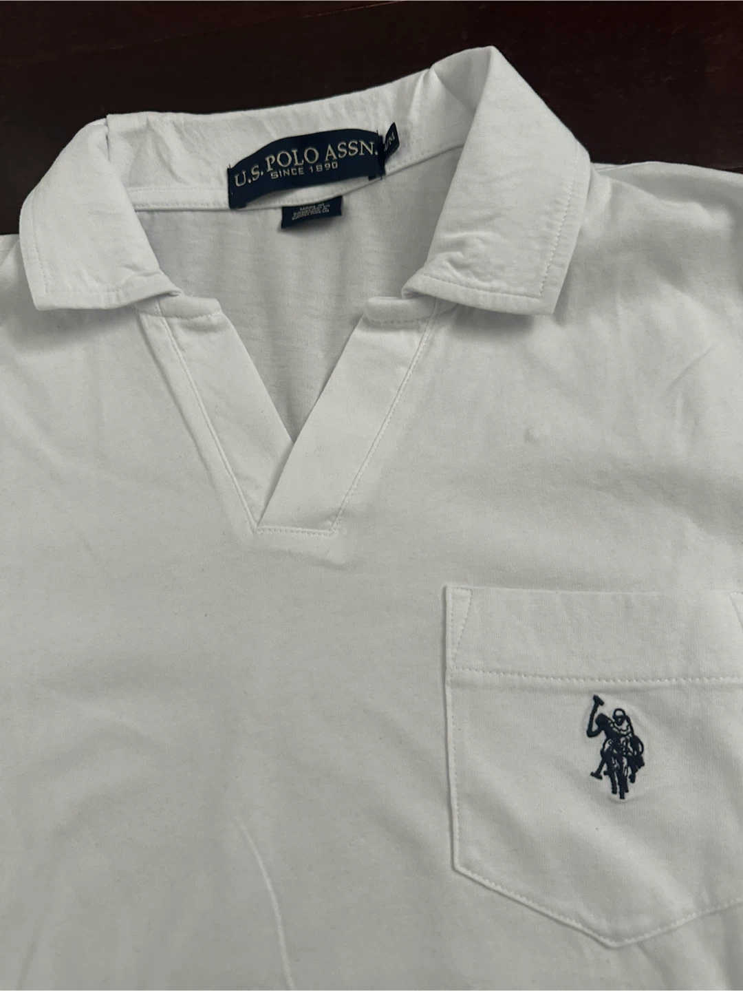 U.S. Polo Assn. White Short Sleeve Polo Shirt - photo 4