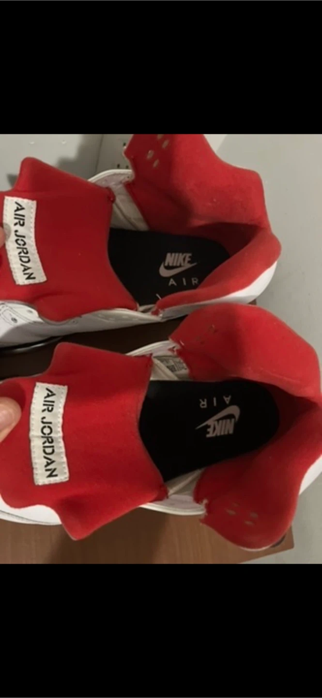 Nike Air Jordan 5 Retro White Red - photo 4